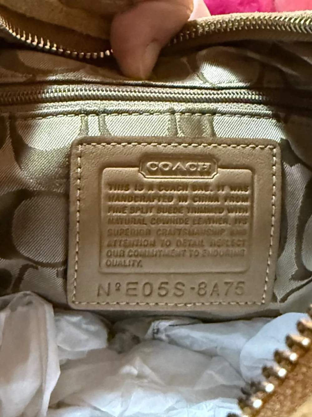 Coach 2004 Suede Hobo Bag from Y2K collection